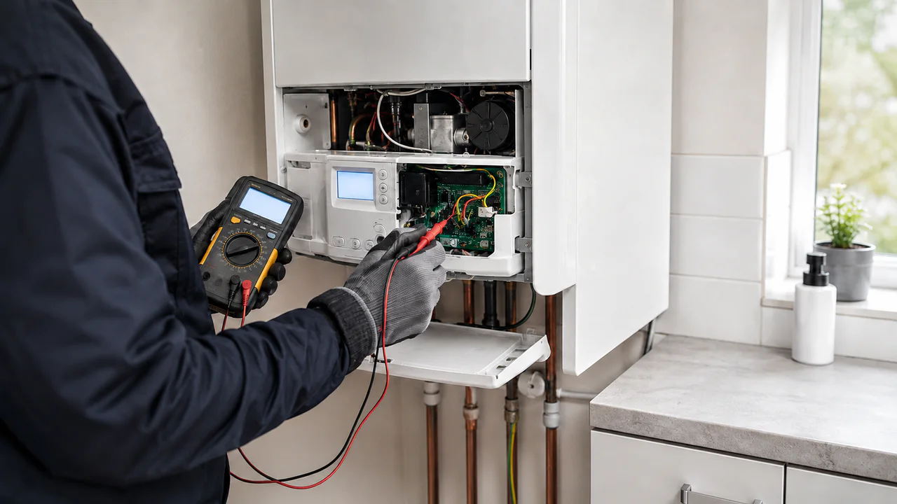 Kombi elektronik kartında multimetreyle arıza teşhisi